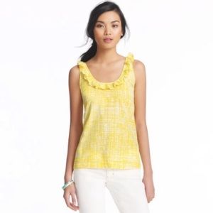 Kate spade ♠️ yellow top size 6